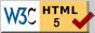 W3C Valid HTML 5